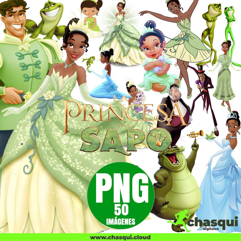 La Princesa y el Sapo Clipart PNG - Chasqui Productos Digitales