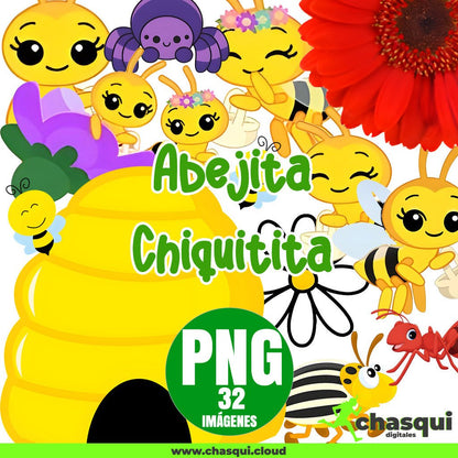 Abejita Chiquitita Clipart PNG - Chasqui Productos Digitales