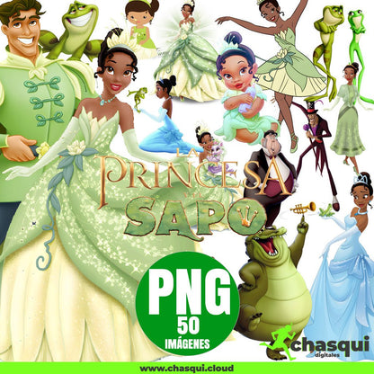 La Princesa y el Sapo Clipart PNG - Chasqui Productos Digitales